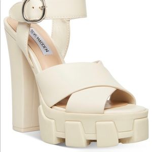 STEVE MADDEN Roxi Mega Lug Sole Platform Sandals 9 M